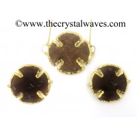 Agate Viking's Cross Shape Gold Electroplated Connector/Pendants